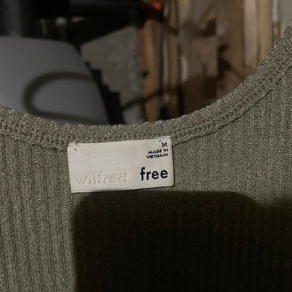 Ribbed Wilfred Free Maxi Dress (green) - Picture 2 of 3